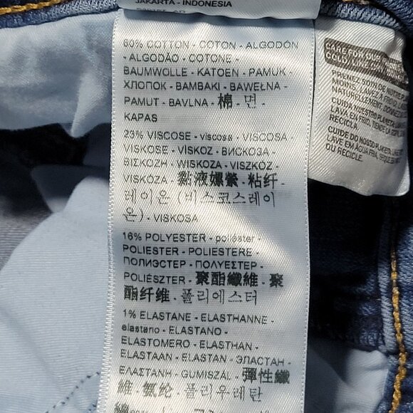 Levis 311 Shaping Skinny Jeans Womens Size 31 Mid Rise Medium Wash Denim Pants - Picture 5 of 6